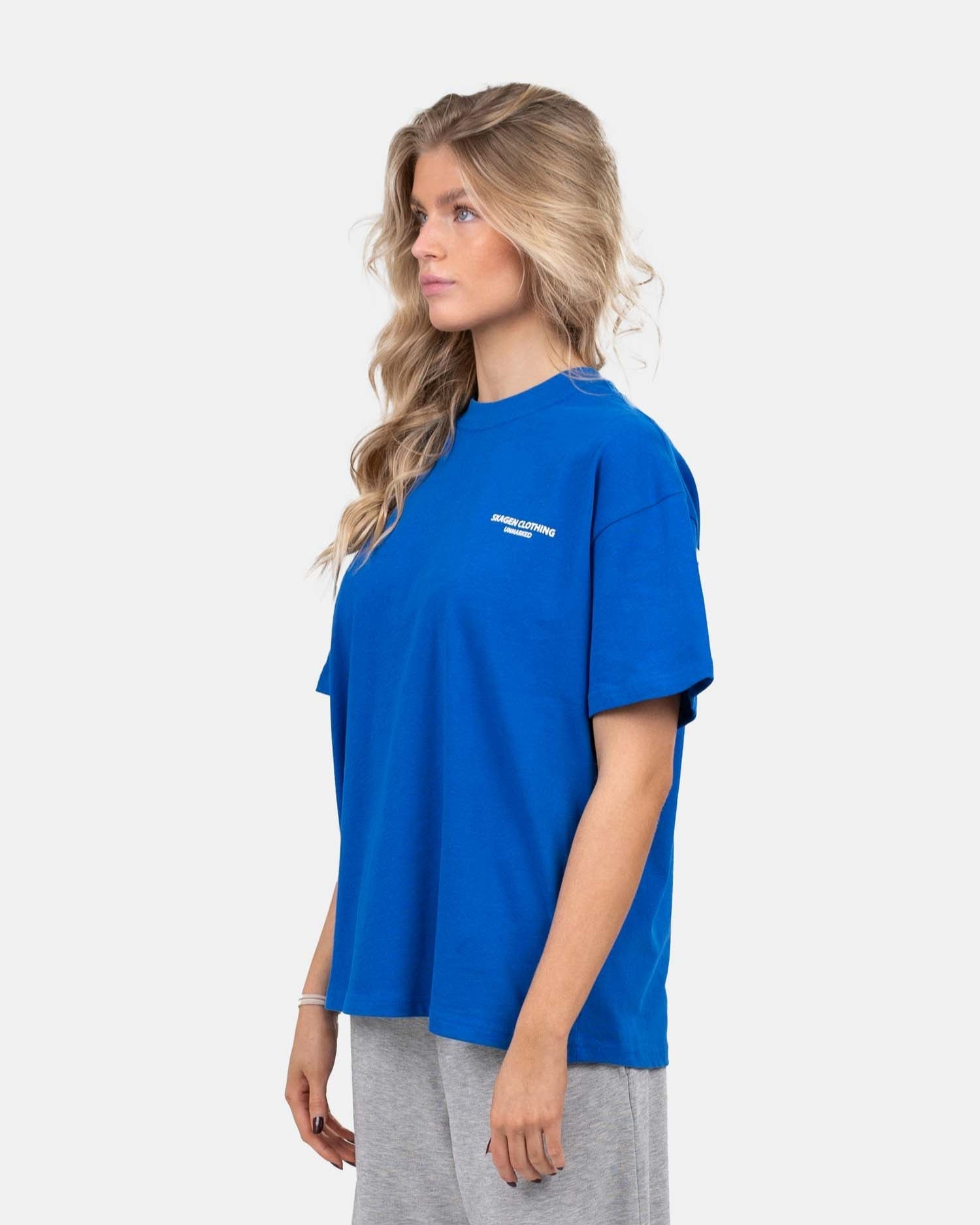 UNMARKED T-shirt Royal Blue | Skagen - clothing.dk
